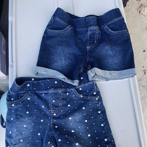 Lot of 2! Size 6 jumping beans Jean shorts